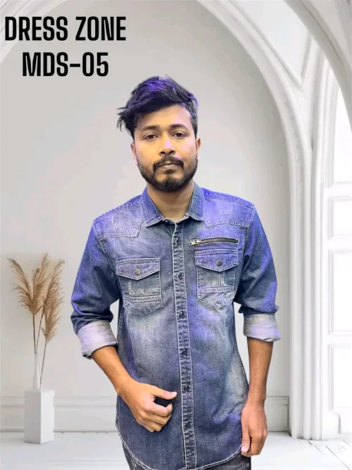 Long Sleeve Denim shirt - Featured